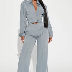 Fashion Nova Wide Leg Pant Set